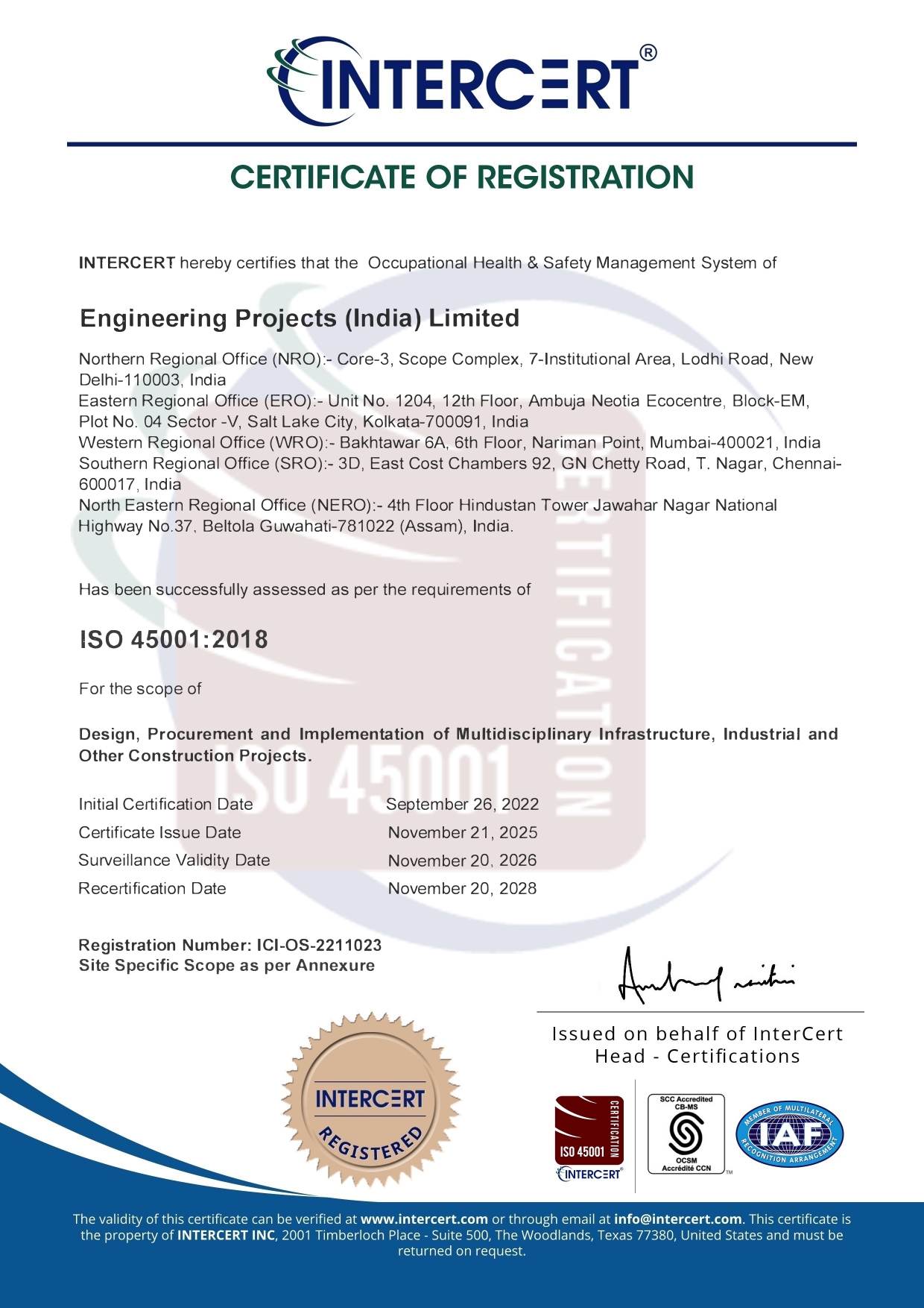ISO Certification